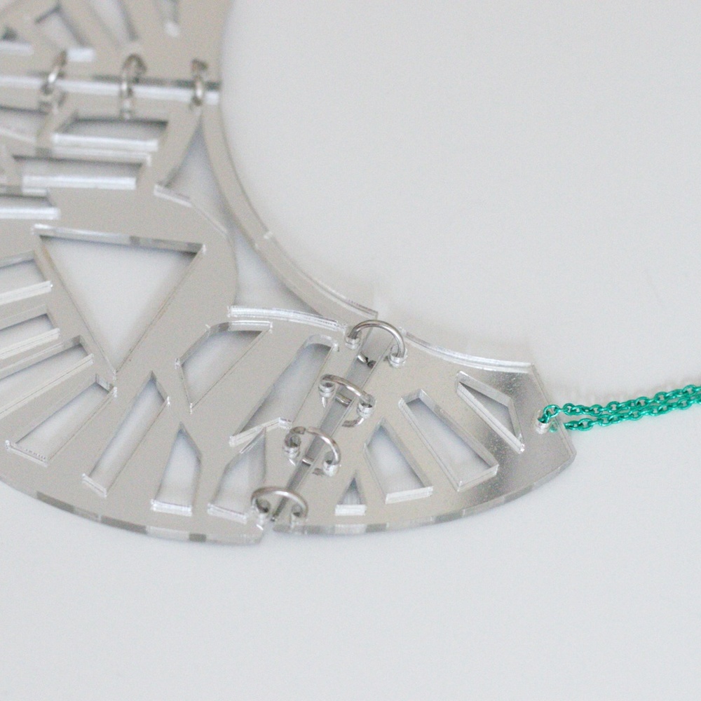 Melody Ehsani Mirrored Geometric Statement Collar… - image 5